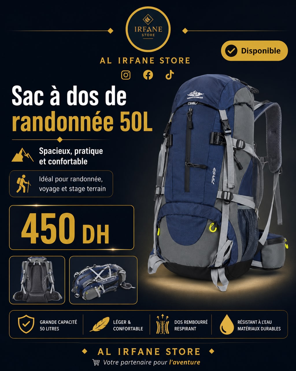 Sac à dos 50L